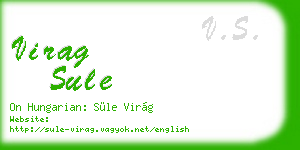 virag sule business card